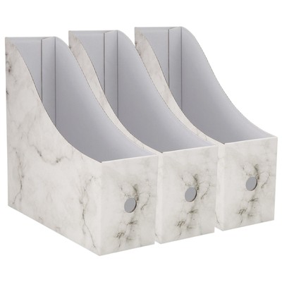 Sturdy Cardboard Magazine Holder  Magazine Storage Box Book Bins Desk File7041