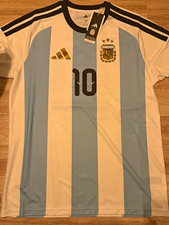 Authentic Adidas Argentina Lionel Messi #10 Soccer Jersey Men’s L