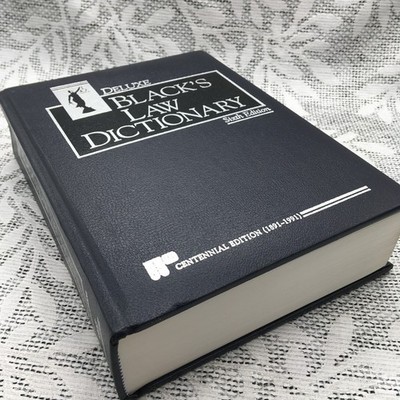 Black's Law Dictionary, Deluxe Sixth/Centennial Edition, Blue Bonded Leather