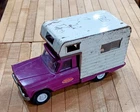 Vintage Tonka Camper Truck – Purple & White Metal Toy with Scuffs and Swagger