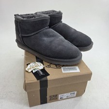 Aus Wooli Womens Noosa Boots Water Resistant Ultra Mini Boots Grey UK 9 EU 42