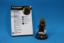 Heroclix Avengers Defenders War set Black Panther 058 Super Rare figure w/card