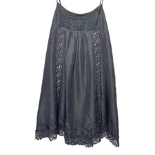 BCBGMAXAZRIA SILK Lace Spaghetti Strap Babydoll Mini Dress Size M EUC Y2K