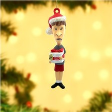 Butthead With Toilet Paper Christmas Ornament 4 x 1 Inch 