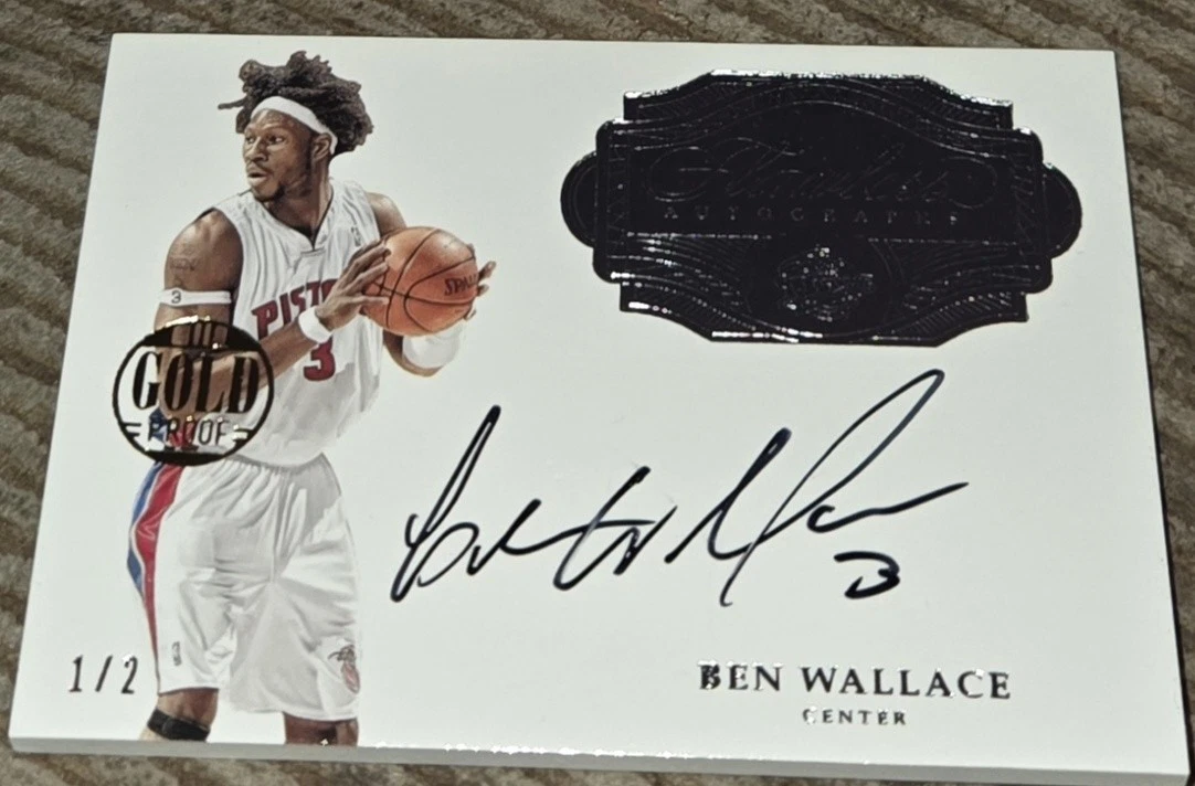 Ben Wallace Basketball Autographed Sports Trading Cards