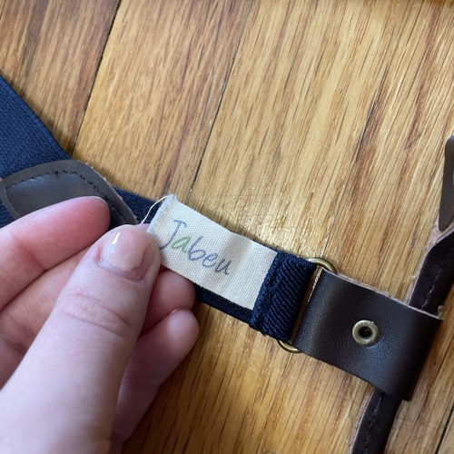 Jabeu Boys Navy Blue Suspenders - Picture 8 of 9