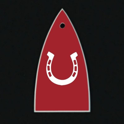 GUITAR TRUSS ROD COVER Engraved Etch - Fits ESP LTD - HORSESHOE Lucky Horse RED