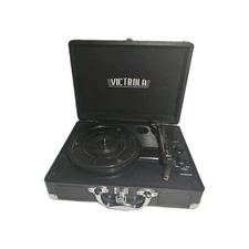Victrola Suitcase Record Player with 3-speed Turntable Tested 
