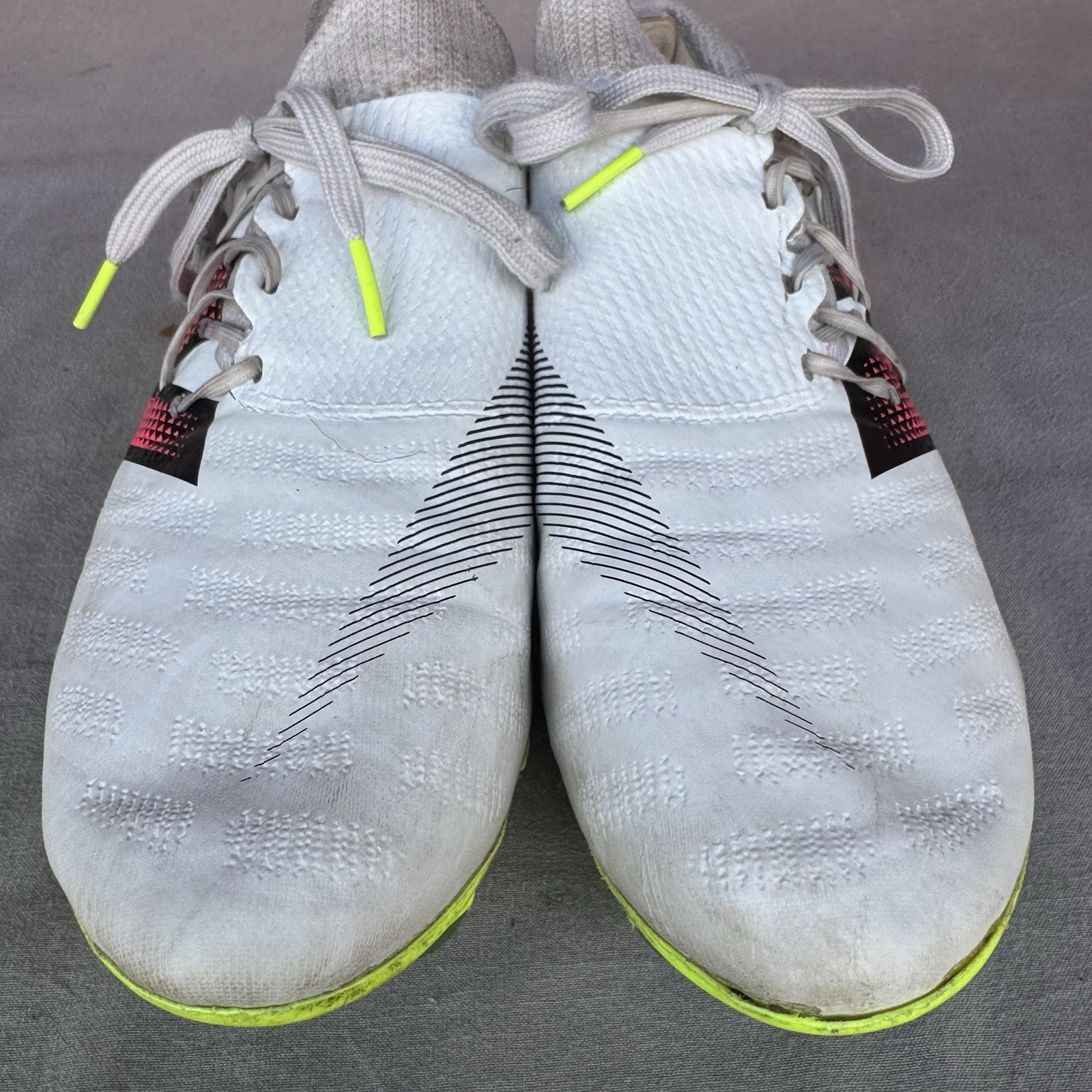 Size 9 - New Balance Furon V8 Soccer Football Cleats Men's White Pink thumbnail 3