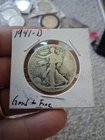 1941-D  Walking Liberty Silver Half Dollar