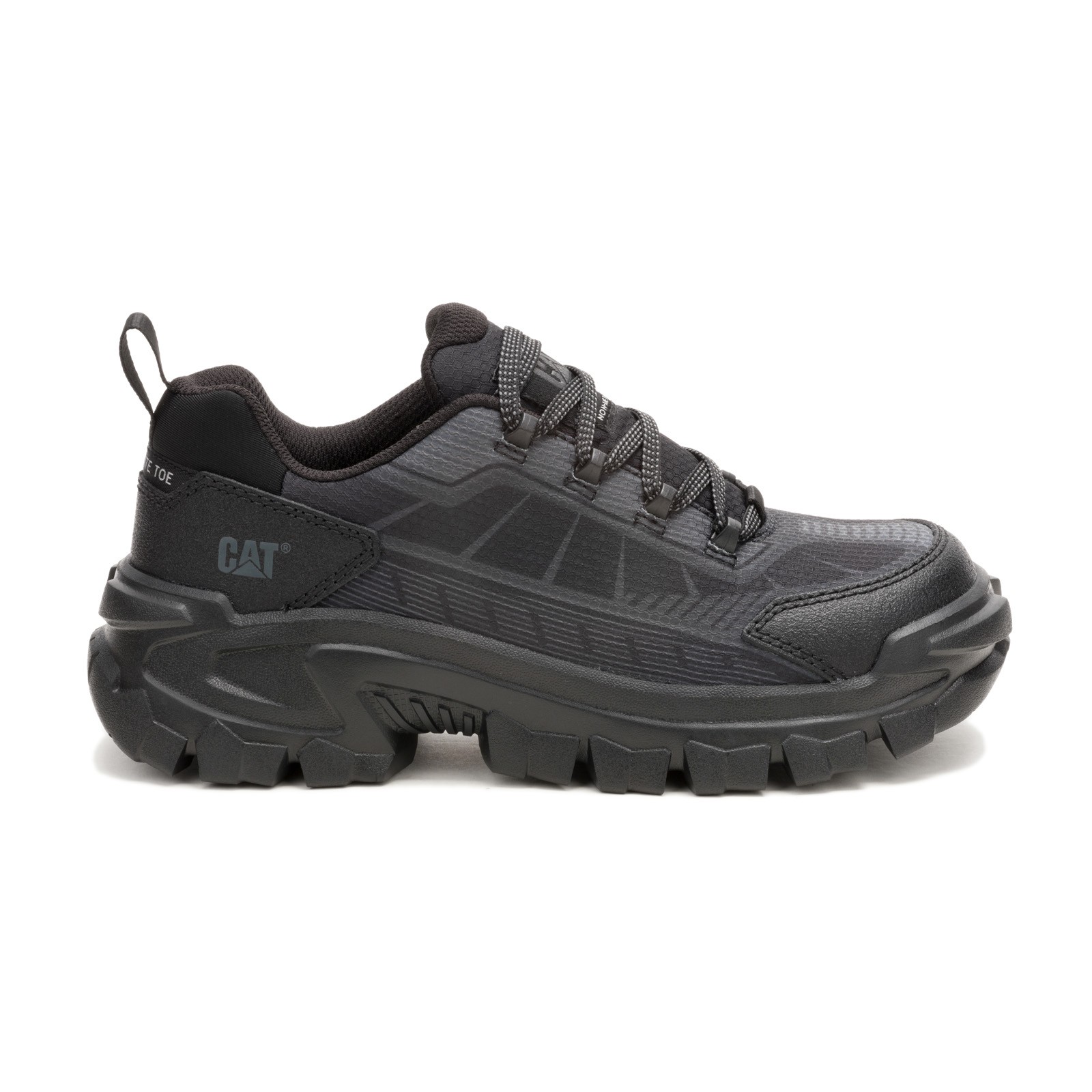 Caterpillar Invader Sport LO Mesh Composite Toe Womens Black Wide Work Shoes 9990₽