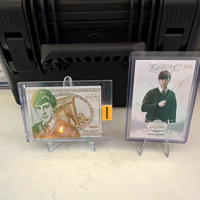 KAKAWOW GEMC Harry Potter 25 Years of Magic Neville Serial Numbered 2-Card Lot
