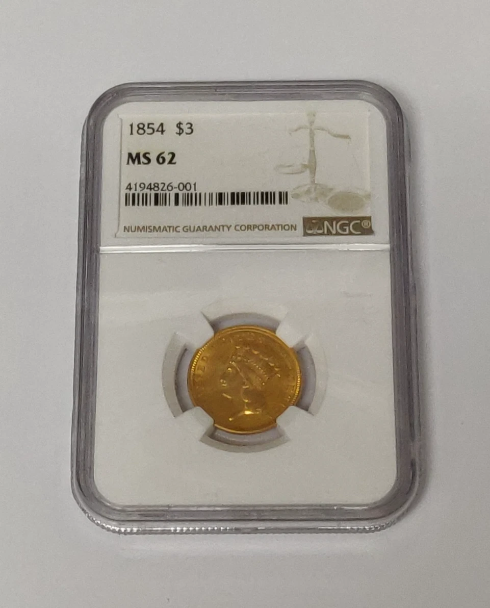 美代 　MWR 1854 Year Grade MS 62 US Gold $1 Coins for sale | eBay