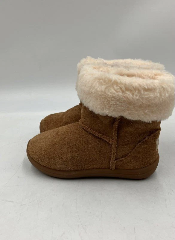 Botas UGG para niños Sammee 1157637 marrón gamuza al tobillo estilo piel de oveja talla 8 Foto 2 de 4