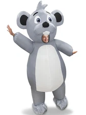 Inflatable Adult Halloween Costume Blow Up Rat Costume Full Body Suit for Hal...