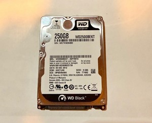 Western Digital WD2500BEKT – 250GB – 2,5” SATA