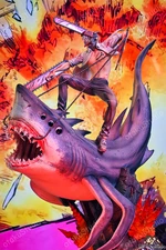 LC Studio – Denji (Chainsaw) & Beam (Shark Fiend) – Resin Statue Figure In Stock