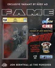 FAME: CHARLIE COX (PUNISHER) OFF THE WALL FOIL CGC 9.8 Signed By Jon Bernthal