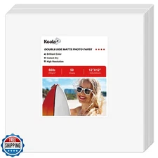 Koala Double Sided Matte Thick Photo Paper 12x12 Inches Heavyweig