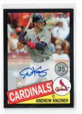 2020 Topps 35th Anniversary Andrew Knizner BLACK AUTO AUTOGRAPH 82/199 CARDINALS