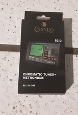 Cecilio 92-D Chromatic Tuner  Metronome All in One Instrument Pitch LCD In Box.