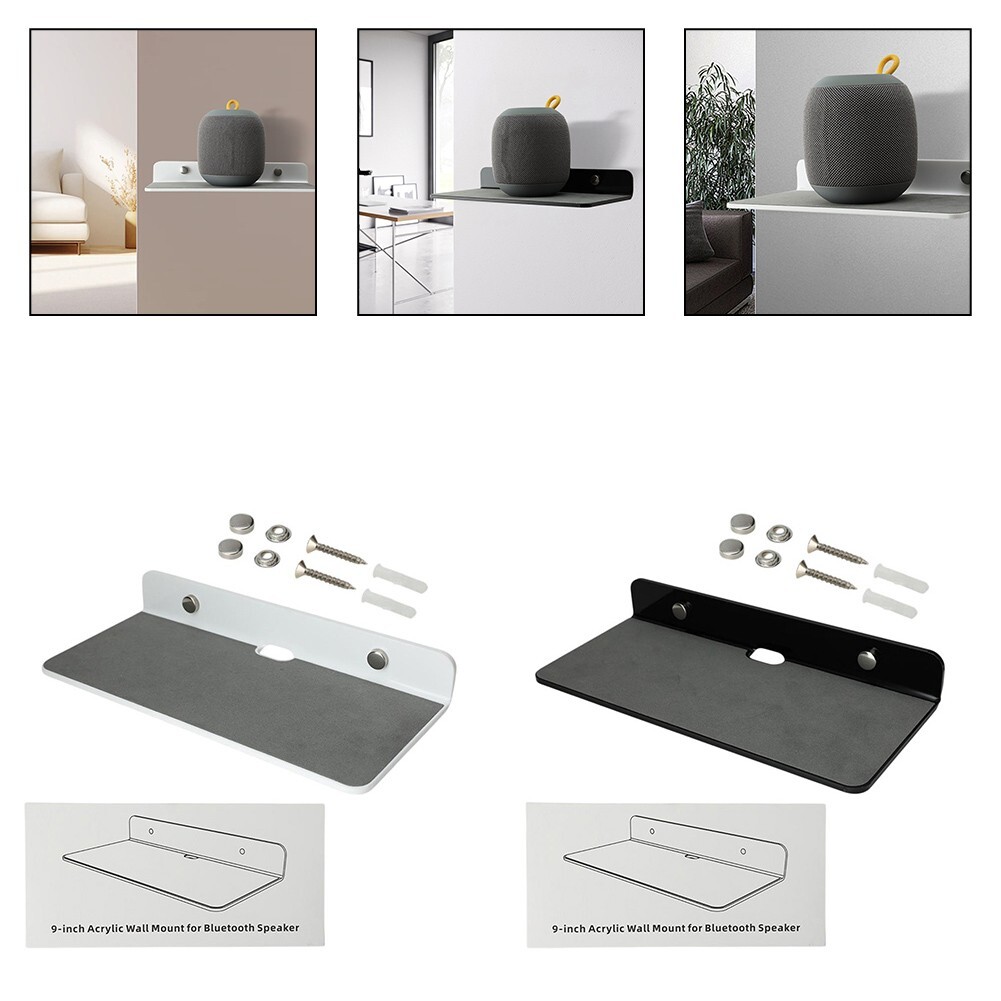 Sturdy Acrylic Wall Shelf for Displaying For Speakers and Decorative Items