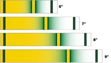 White Water Archery Traditional 15yl Fade Crest Arrow Wraps 15 pc Length Width