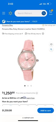 Porsamo Bleu Ruby Women's Leather Watch 1142BRUL