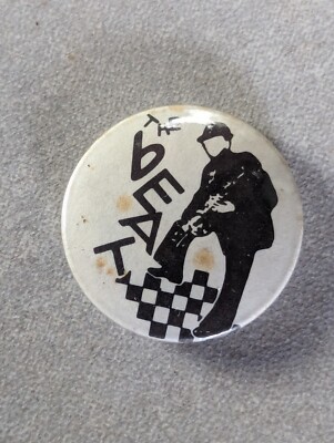 Vintage 8O's The Beat PIN BADGE gekauft um 1986 