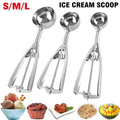 Eisportionierer Schaufel Kartoffelpüree Plätzchen Teig Edelstahl Löffel 4 cm 6 cm