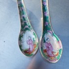 Nice pair of famile rose spoons — photo 6
