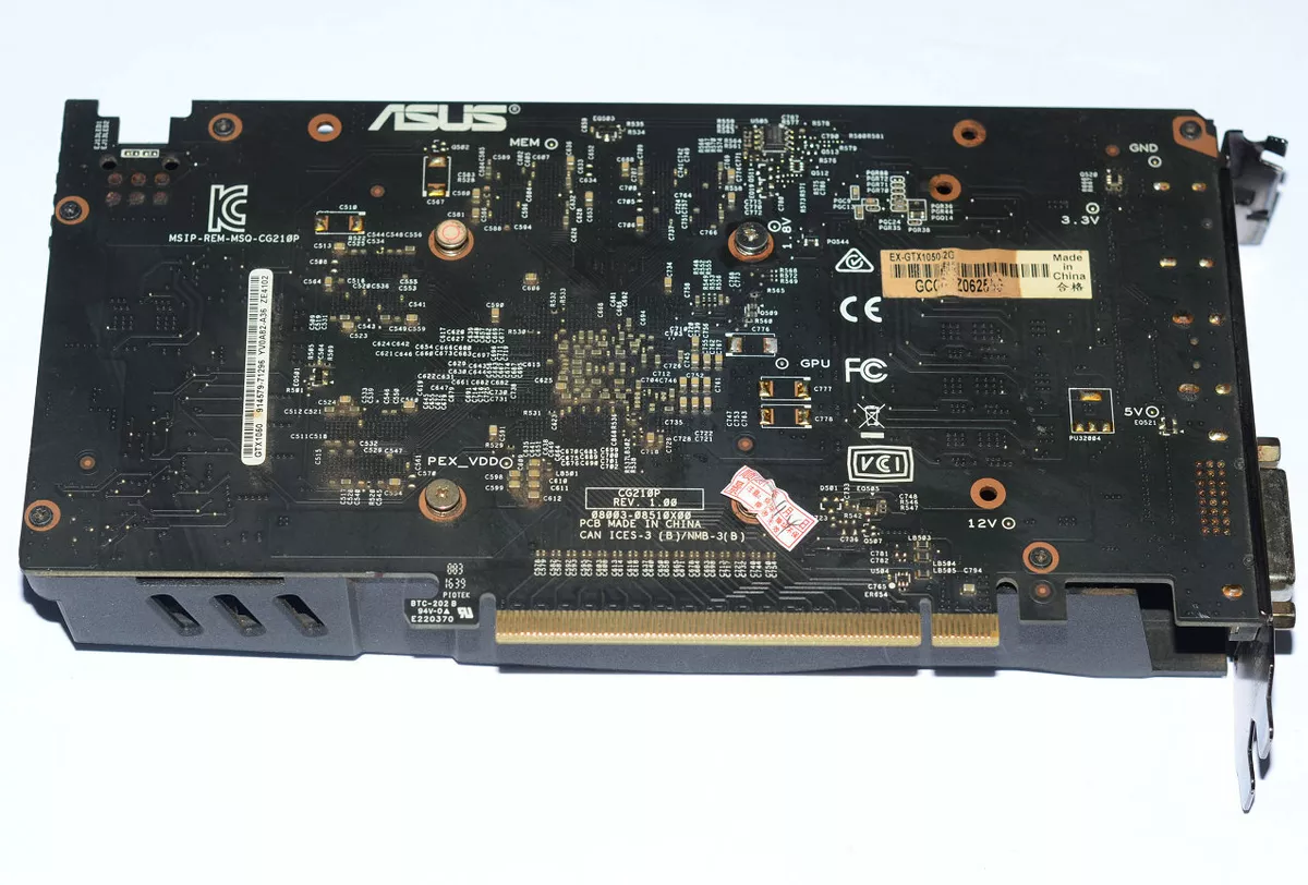 ASUS NVIDIA GeForce GTX 1050 2GB GDDR5, PCI Express Video ASUS NVIDIA GeForce GTX 1050 2GB GDDR5, PCI Express Video