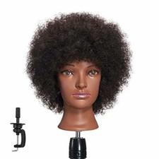 Hairginkgo 100 Human Hair Mannequin Head Hairdresser Training Head Manikin