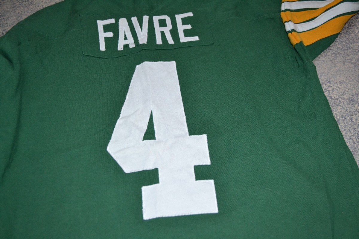 Jersey Hombre Xl Mitchell & Ness Green Bay Packers #4 Favre | Meses Sin Interés