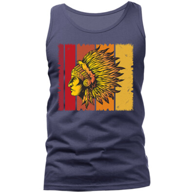 Native American Indigenous Warrior Headdres Tank Top