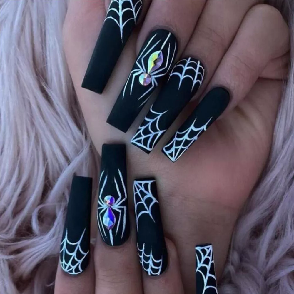Halloween press on online nails