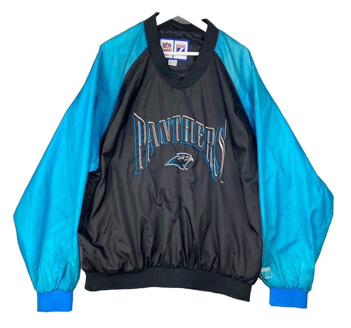 VTG LOGO Carolina Panthers NFL Pull-Over Windbreaker Jacket Game