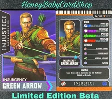 Injustice Arcade Limited Edition Beta Card 4 Insurgency Green Arrow Out of Print