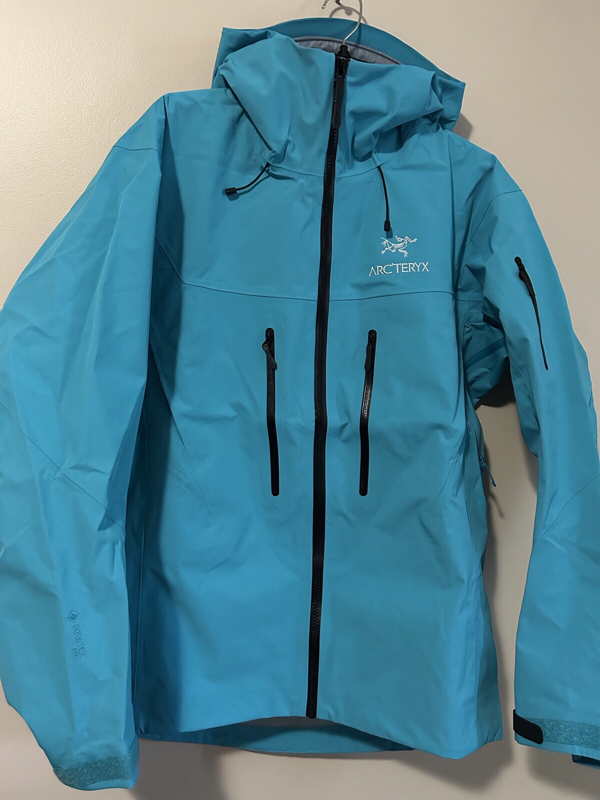 ARC'TERYX Giacca impermeabile Arc’teryx Alpha SV blu chiaro Tetra pioggia sci taglia small