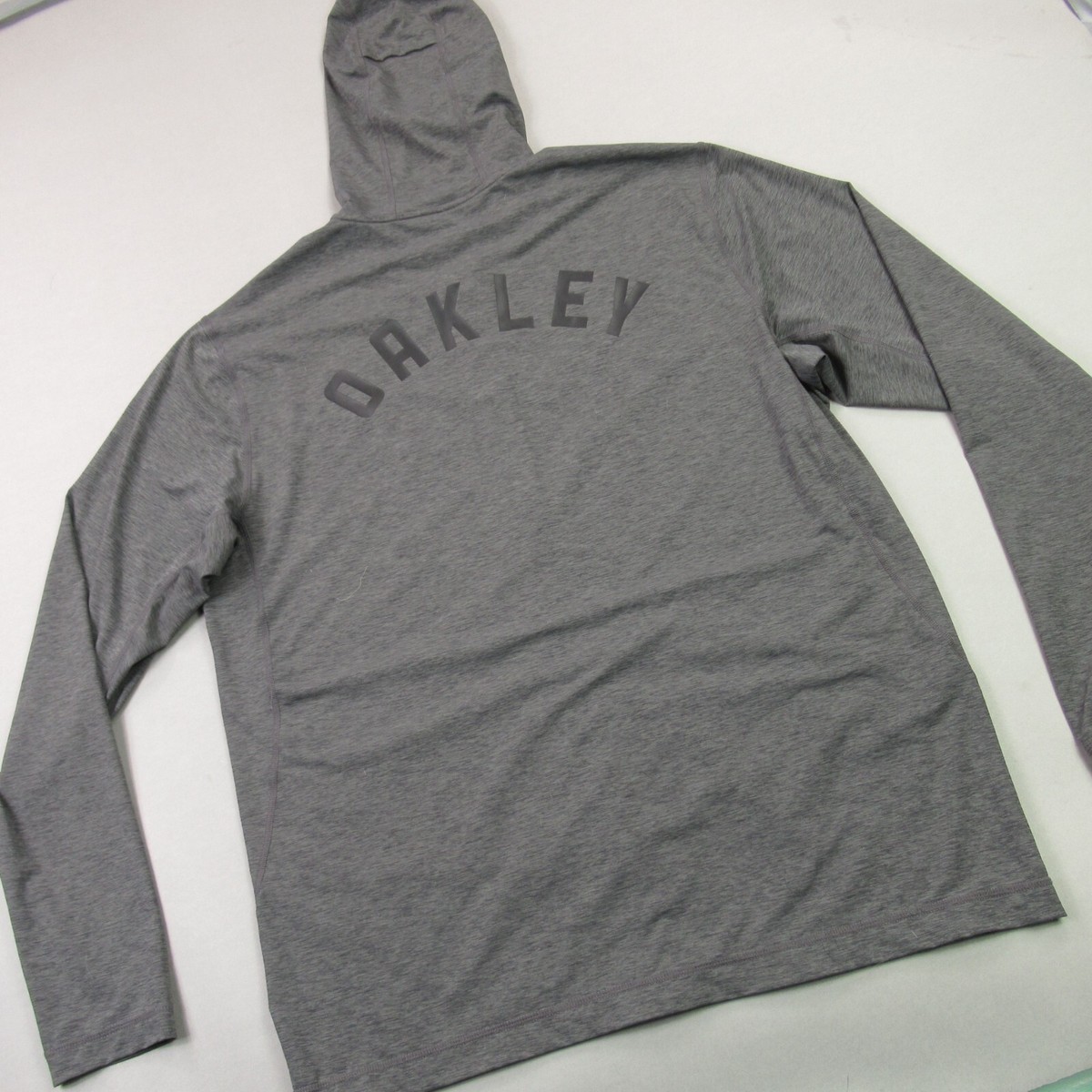 Oakley レザージャケット XL グレー Oakley Jacket Mens Large Full Zip Long Sleeve Outdoor Gray