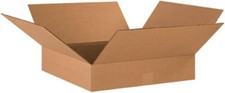 AVIDITIFlat Shipping Box 18"L x 18"W x 4"H Pack of 25 Corrugated Cardboard Box