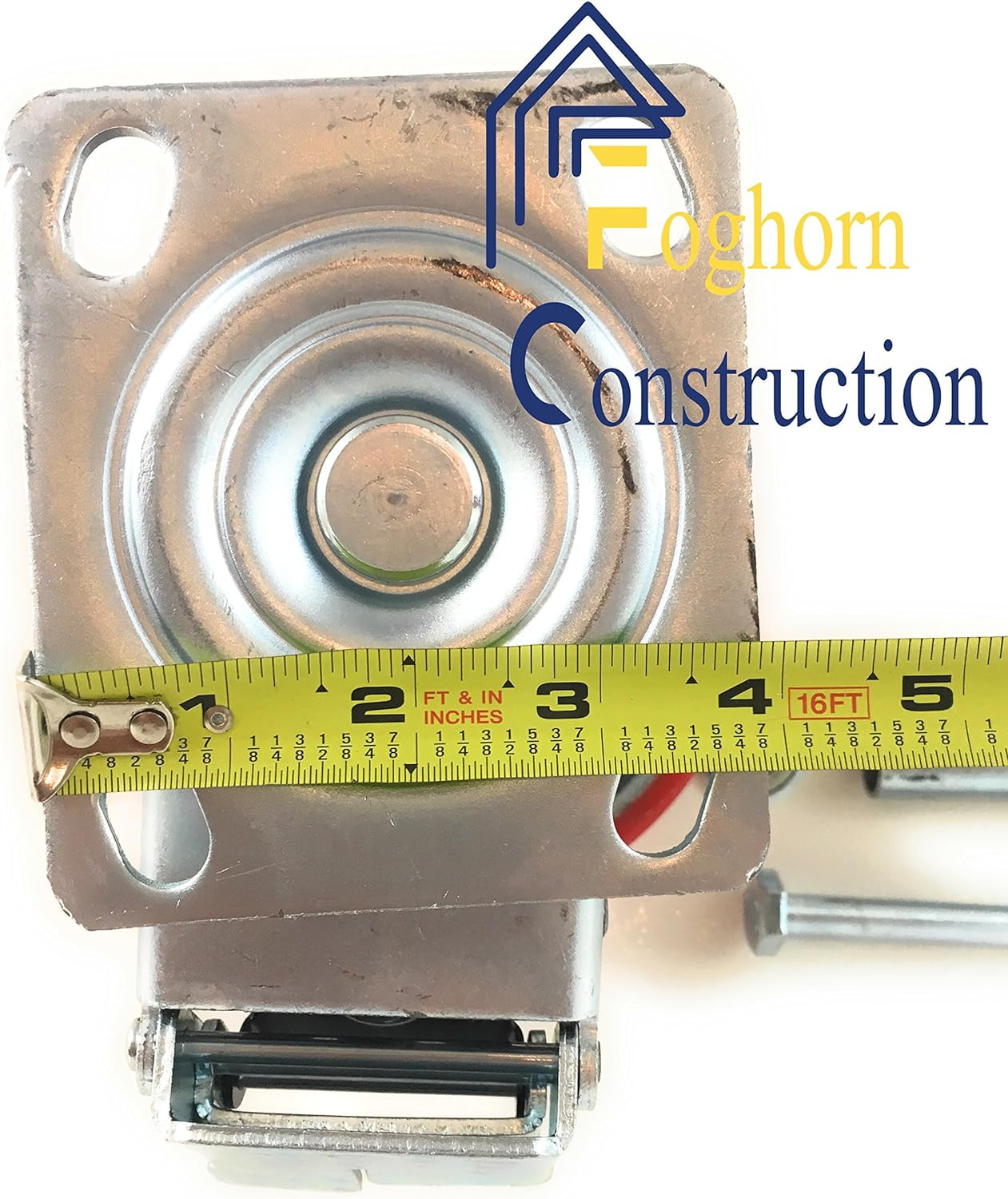 6 Inch - 6" X 2" Industrial Casters - 2 Fixed and 2 Swivel Caster Wheels with Br