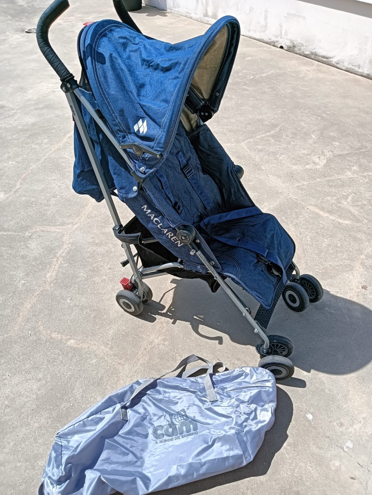 Maclaren Triumph Blu - Passeggino Leggero Usato foto 4