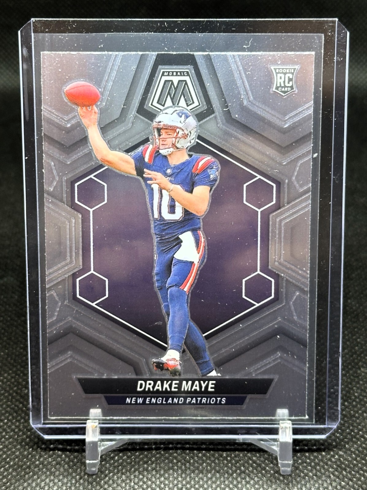 2024 Panini Mosaic Drake Maye RC #303 True Rookie Base New England Patriots