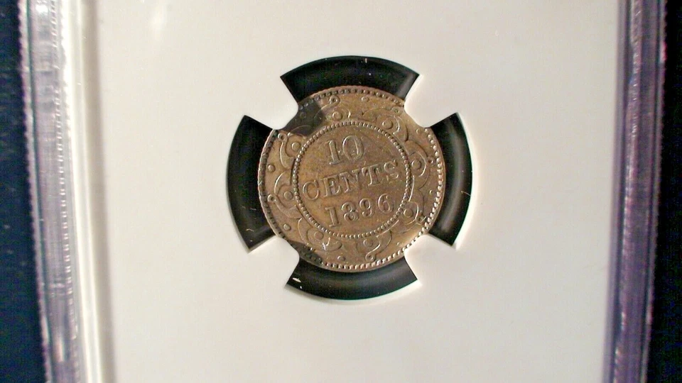 1896 NEWFOUNDLAND Ten Cents NGC XF40 SILVER 10C Coin PRICED TO SELL QUICKLY!  - Image 4 of 4