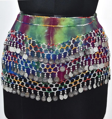 Women Belly Dance Accessories Hip Scarf Sequins Coins Wrap Scarves Assorted Lot