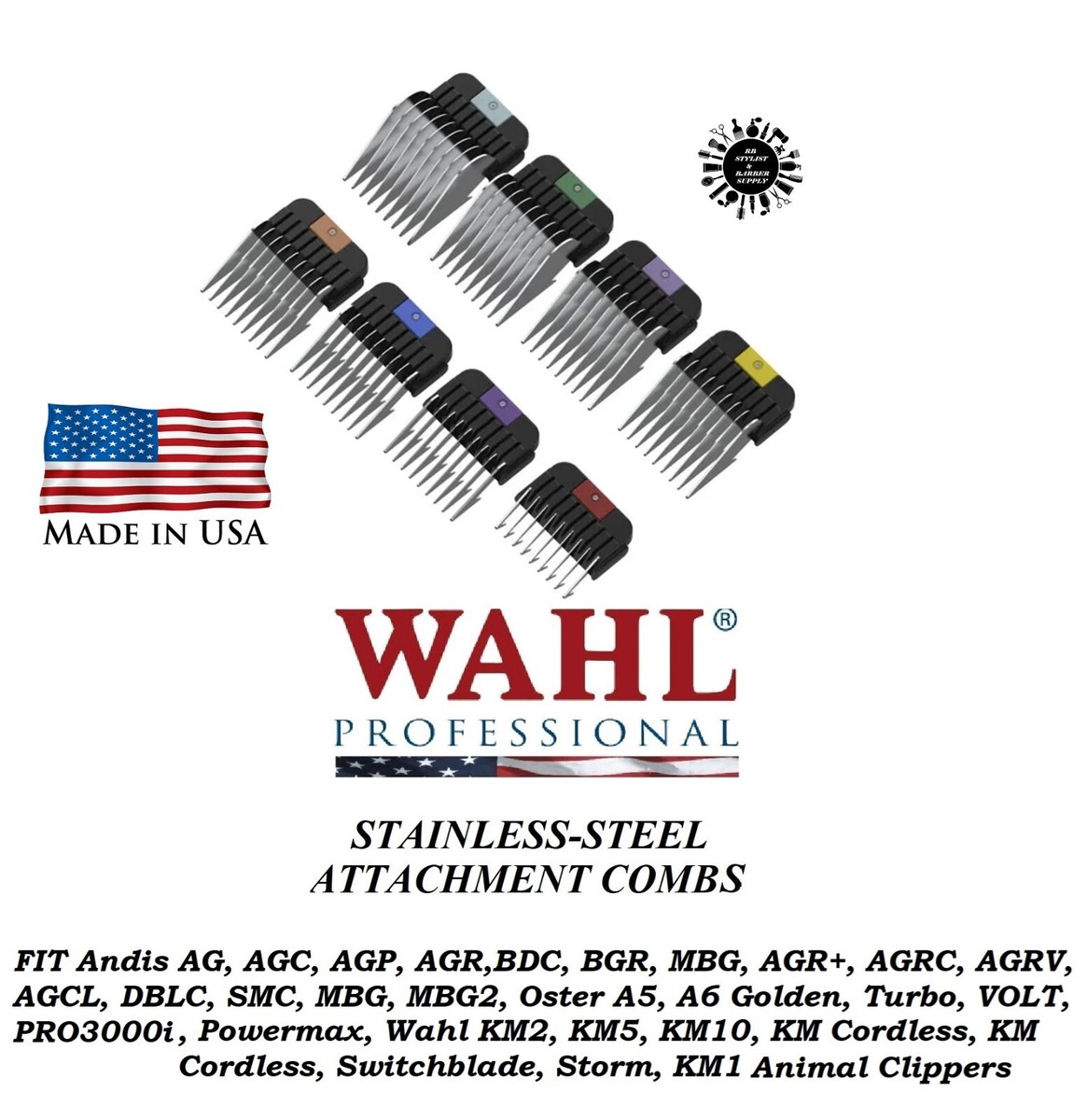 WAHL STAINLESS STEEL GUIDE ATTACHMENT COMB*FIT AGC2,DBLC2,SMC,MBG