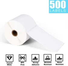 4x6 Direct Thermal Shipping Labels Phomemo Perforated Mailing Sticker Paper 500x