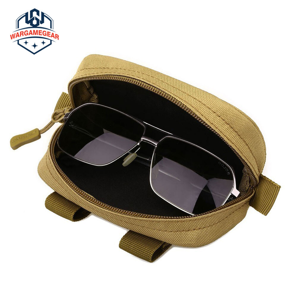 Tactical Military Molle Eyeglasses Box Protective Sunglasses Case Waist  Pack Bag - Main Image