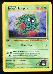 Erika's Tangela 79/132 Gym Heroes 1st Edition Common Pokémon TCG